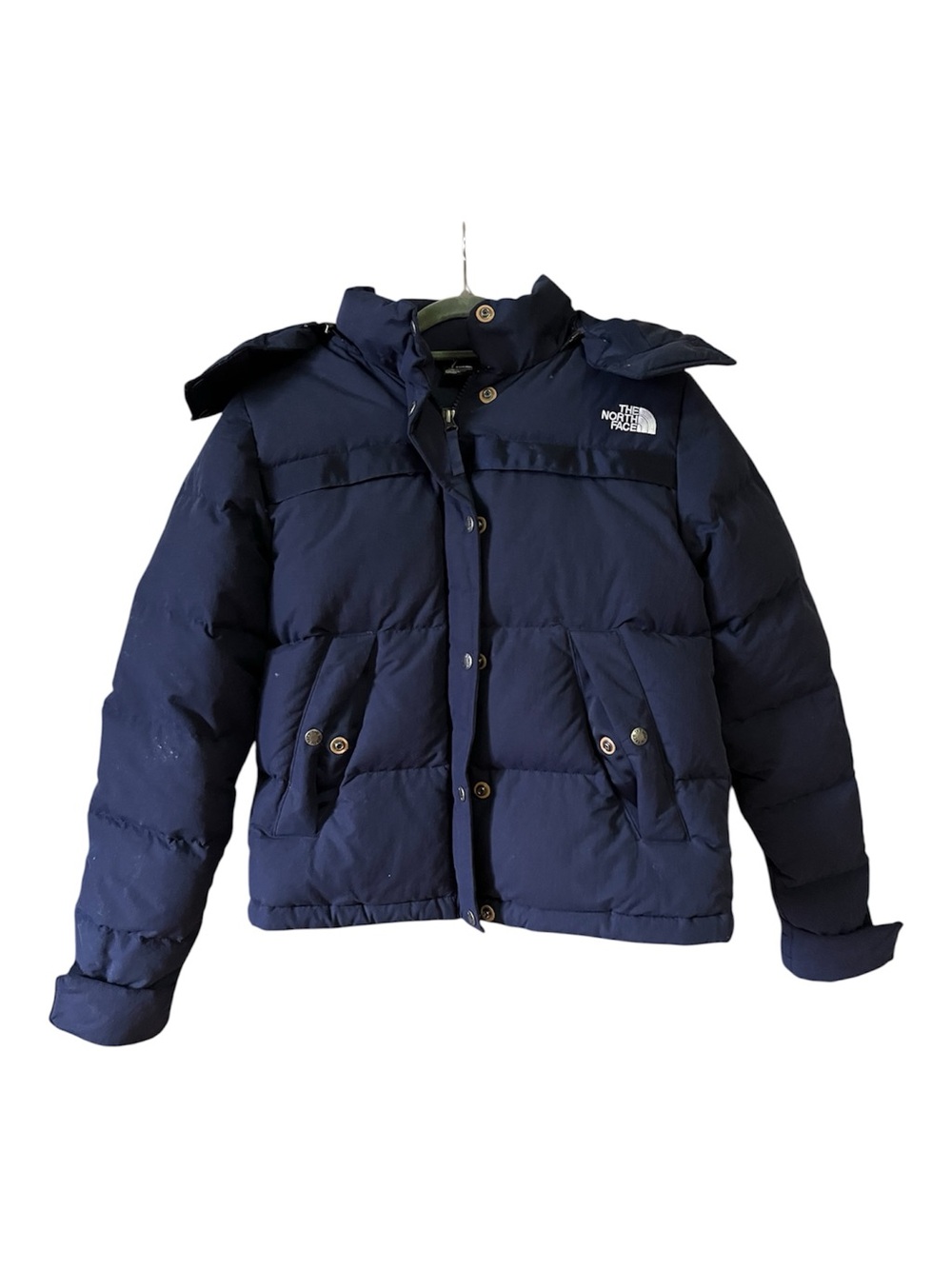 🪶 The North Face navy blue puffer down jacket outdoor winter 75% down S